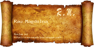 Rau Magdolna névjegykártya
