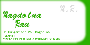magdolna rau business card